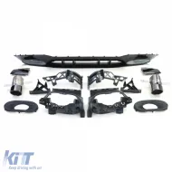 Rear diffuser Sport Type 2 with black tailpipes for Mercedes A-Class W177 from 18-image-6326477