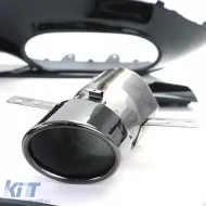 Rear diffuser Sport Type 2 with black tailpipes for Mercedes A-Class W177 from 18-image-6326479