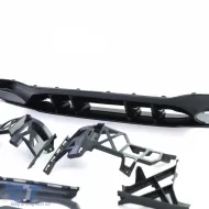 Rear diffuser Sport Type 2 with black tailpipes for Mercedes A-Class W177 from 18-image-6326483