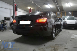 Rear Diffuser suitable for BMW 5 Series E60 E61 (2003-2010) Sport M-Technik Design Single Outlet-image-6102066