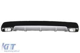 Rear Diffuser suitable for Mercedes CLA W117 (2013-up) Sport Pack Exhaust Tips - RDMBW117AMG