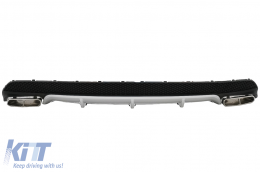 Rear Diffuser suitable for Mercedes CLA W117 (2013-up) Sport Pack Exhaust Tips-image-6003707