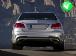 Rear Diffuser suitable for MERCEDES E-Class W212 S212 AMG Sport Line Facelift (2013-2016) E63 Design Black-image-6034585