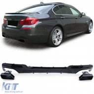 image-61-Rear diffuser + tailpipes 550 Performance gloss black fits BMW F10 F11 535