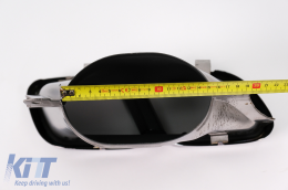 Rear Diffuser with Black Exhaust Muffler Tips suitable for Mercedes GLE W167 SUV V167 Sport Line (2019-Up) GLE 63 Design-image-6104584