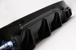 Rear Diffuser with Black Exhaust Tips suitable for Mercedes CLS-Class C257 Sport Line (2018-up) CLS63 Design-image-6095152