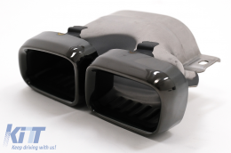 Rear Diffuser with Black Exhaust Tips suitable for Mercedes CLS-Class C257 Sport Line (2018-up) CLS63 Design-image-6095161
