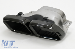 Rear Diffuser with Black Exhaust Tips suitable for Mercedes CLS-Class C257 Sport Line (2018-up) CLS63 Design-image-6095162