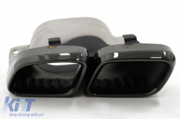 Rear Diffuser with Black Exhaust Tips suitable for Mercedes CLS-Class C257 Sport Line (2018-up) CLS63 Design-image-6095163
