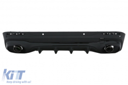 Rear Diffuser with Black Exhaust Tips suitable for Mercedes GLB X247 SUV (2020-up) GLB 35 Design Night Package - RDMBX247GLB35B