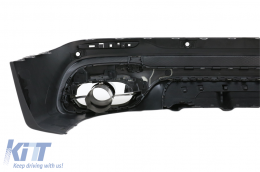 Rear Diffuser with Black Exhaust Tips suitable for Mercedes GLB X247 SUV (2020-up) GLB 35 Design Night Package-image-6094795