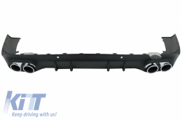 Rear Diffuser with Chrome Exhaust Tips suitable for Mercedes CLS-Class C257 (2018-up) CLS53 Design-image-6057109