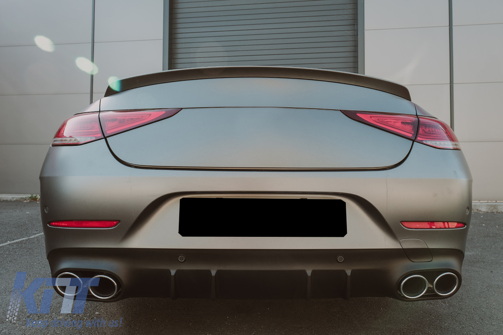 Rear Diffuser with Chrome Exhaust Tips suitable for Mercedes CLSClass