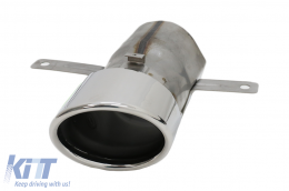 Rear Diffuser with Chrome Exhaust Tips suitable for Mercedes GLB X247 SUV (2020-up) GLB 35 Design-image-6094779