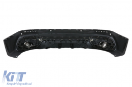 Rear Diffuser with Chrome Exhaust Tips suitable for Mercedes GLB X247 SUV (2020-up) GLB 35 Design-image-6094785