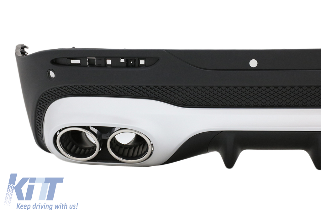 Rear Diffuser with Chrome Exhaust Tips suitable for Mercedes GLB X247