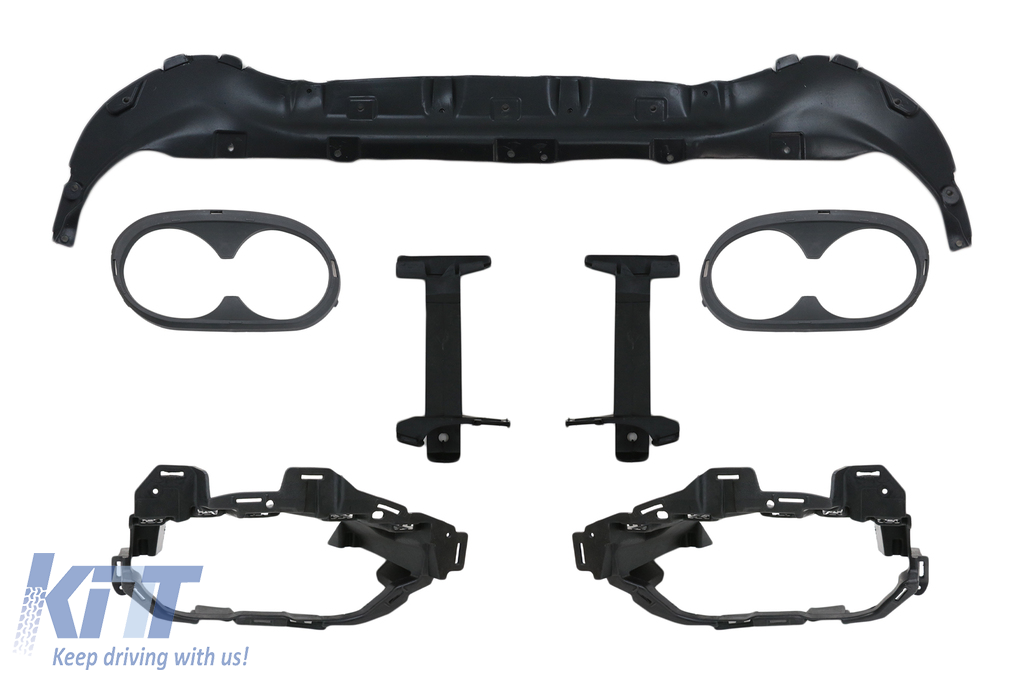 Rear Diffuser with Chrome Exhaust Tips suitable for Mercedes GLB X247