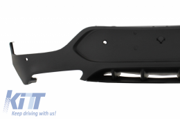 Rear Diffuser with Exhaust Muffler Tips suitable for Mercedes GLC Coupe C253 Sport Line (2015-2019) GLC63 Design Black Tips-image-6055431