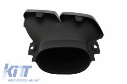 Rear Diffuser with Exhaust Muffler Tips suitable for Mercedes GLC Coupe C253 Sport Line (2015-2019) GLC63 Design Black Tips-image-6055441