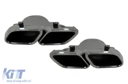 Rear Diffuser with Exhaust Muffler Tips suitable for Mercedes GLE Coupe C167 Sport Line (2019-2025)-image-6279227