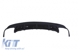 Rear Diffuser with Exhaust Tips and Side Decals Sticker Vinyl Dark Grey suitable for Mercedes CLA W117 (2013-2016) Sport Pack-image-6060989