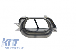 Rear Diffuser with Exhaust Tips and Side Decals Sticker Vinyl Dark Grey suitable for Mercedes CLA W117 (2013-2016) Sport Pack-image-6060996
