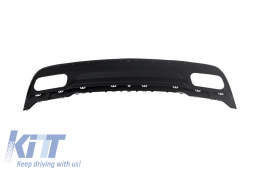 Rear Diffuser with Exhaust Tips Tailpipe & Trunk Spoiler for MERCEDES A-Class W176 (2012-2018) Sport Pack-image-6044828