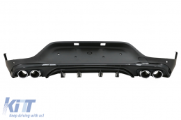 Rear Diffuser with Muffler Tips suitable for Mercedes GLC Coupe Facelift C253 (2020-up) GLC43 Design