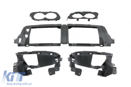 Rear Diffuser with Silver Exhaust Muffler Tips suitable for Mercedes GLE W167 SUV V167 Sport Line (2019-Up) GLE53 Design-image-6078791