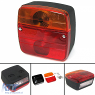 Rear light trailer caravan universal with E-mark