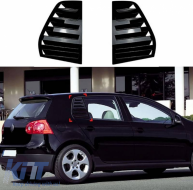 Rear Quarter Glass Cover suitable for VW Golf V (5) 03-08 Black Color 2 Pieces - CGRBKV6039822