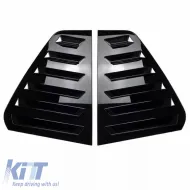 Rear Quarter Glass Cover suitable for VW Golf VI (6) 08-11 Black Color 2 Pieces-image-6317190