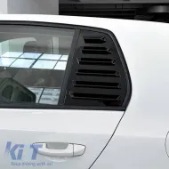Rear Quarter Glass Cover suitable for VW Golf VI (6) 08-11 Black Color 2 Pieces-image-6317194