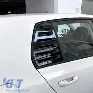 Rear Quarter Glass Cover suitable for VW Golf VI (6) 08-11 Black Color 2 Pieces-image-6317195