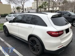 Rear Roof Spoiler Add-On suitable for Mercedes GLC X253 SUV (2015-up) Piano Black-image-6073305