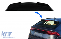 Rear Roof Spoiler suitable for Audi Q8 SUV (2018-up) RS Design Piano Black