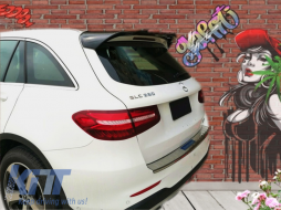 Rear Roof Spoiler Wing Add-on suitable for Mercedes GLC X253 SUV (2015-up) Piano Black-image-6050172