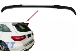 Rear Roof Spoiler Wing Add-on suitable for Mercedes GLC X253 SUV (2015-up) Piano Black - RSMBGLCX253