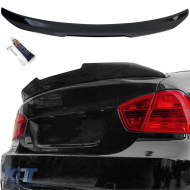 image-26-Rear spoiler ducktail black gloss suitable for 3 Series BMW E90 05-13 sedan
