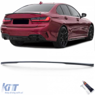 Rear spoiler lip performance carbon look with ABE for 3 Series BMW G20 sedan - ODSB6014475