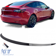 Rear spoiler lip Performance gloss black fits Tesla Model 3 from 2017 - ODST6013825