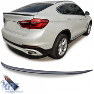 image-3-Rear Spoiler Lip Performance Gloss Black with ABE fits BMW X6 F16 14-19