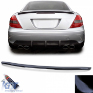 image-40-Rear Spoiler Sport Lip Gloss Black with ABE for Mercedes SLK R171 2004-2011