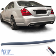 image-40-Rear spoiler sport lip with ABE fits Mercedes S-Class W221 2005-2013