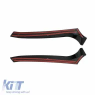Rear Spoilers Right & Left suitable for VW Golf VI (6) 08-12 Piano Black GTI & R Version 2 Pcs From Abs Plastic-image-6289835