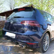 Rear Spoilers Right & Left Suitable for VW Golf VII (7 & 7.5) 12-20 Piano Black Standard Version 2 Pcs From Abs Plastic-image-6289839