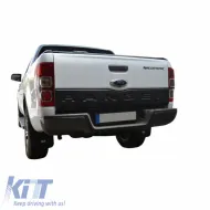 Rear Truck Door Protector suitable for Ford Ranger 2015+ From Abs Plastic Black-image-6309379