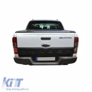 Rear Truck Door Protector suitable for Ford Ranger 2015+ From Abs Plastic Black-image-6309380