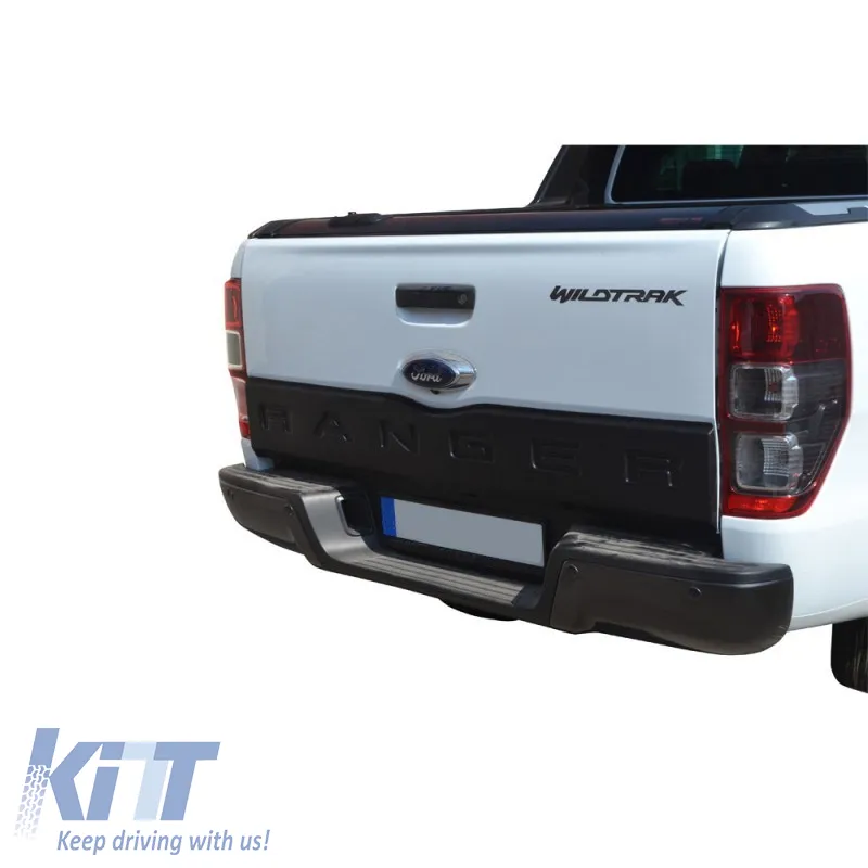 Rear Truck Door Protector suitable for Ford Ranger 2015+ From Abs Plastic Black
