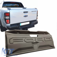 Rear Truck Door Protector suitable for Ford Ranger 2015+ Big From Abs Plastic Black